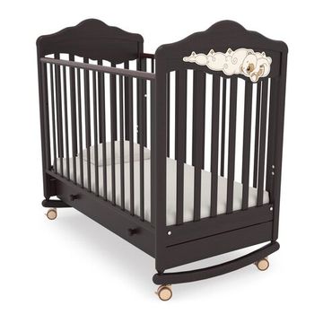 Детская кроватка-качалка Angela Bella Изабель Махагон