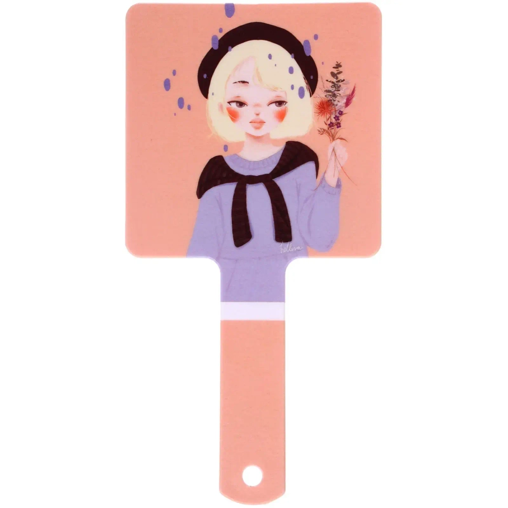 Зеркало косметическое «ИМАНИ - ЭЛЛИ», микс 4 дизайна, 23,4*12см (PVC подвес)