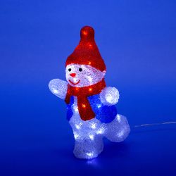ULD-M2234-040-STA WHITE IP20 SNOWMAN-2 Фигура светодиодная Снеговик-2. 30x35см. 40 светодиодов. Белый свет. Провод прозрачный. TM Uniel