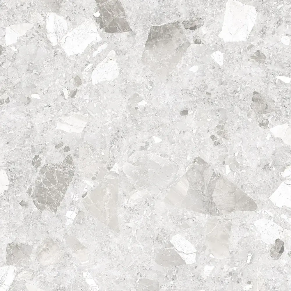 Керамогранит Alma Ceramica GFU04STE07R Steel rock 60x60 белый сахарный под терраццо