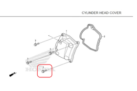 95701-06022-00. BOLT, FLANGE, 6X22