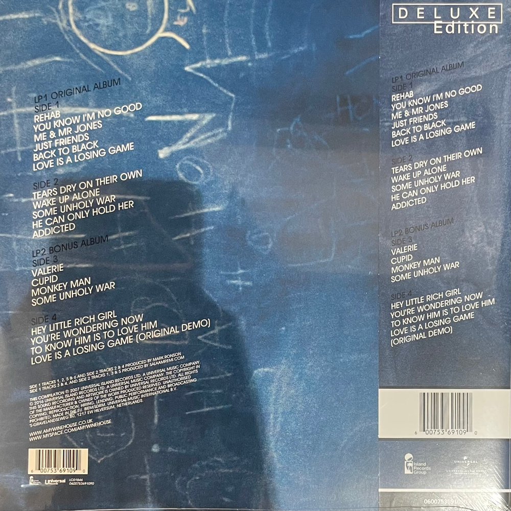 Виниловая пластинка Amy Winehouse ‎– Back To Black 2LP Deluxe LP