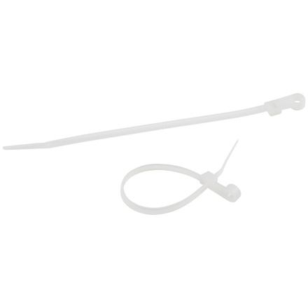 Кабельная стяжка ЭРА NO-225-317 (хомут) нейлоновая под винт 4.8 х 200 мм белая (100 шт/уп)