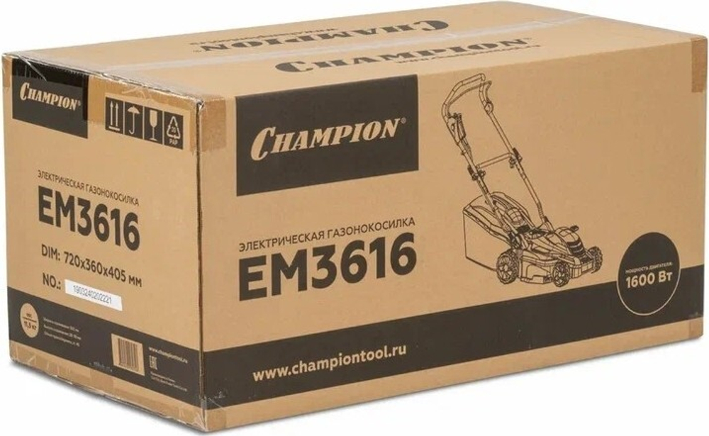 Газонокосилка электрическая CHAMPION EM3616