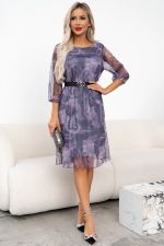 Платье Тутси (сиренево-серый) Р11-1236/2 Nikol