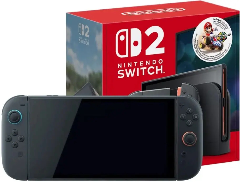 Игровая приставка Nintendo Switch 2 + Mario Kart World Bundle, чёрный (Black)