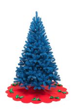 Искусственная синяя елка «Морозная» (пвх) 120 см / 1.2 м