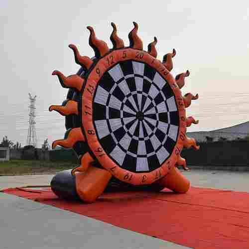 Надувной дартс «Пламя» на подкачке, диаметр 5 м, размер 5×2,5×5 м