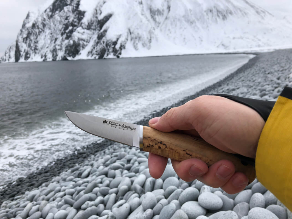 Туристический нож Samoyed N690 StoneWash