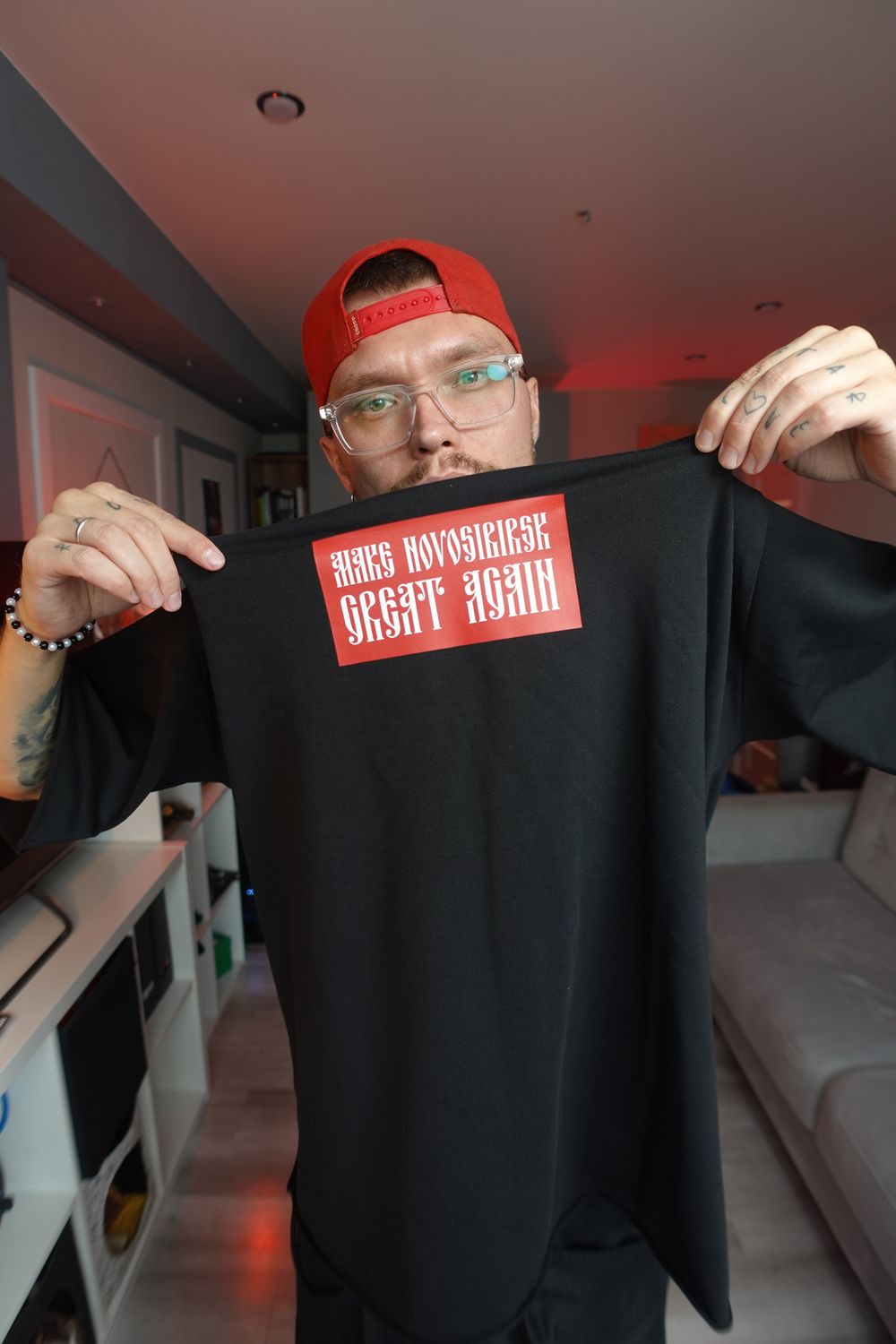 Футболка оверсайз(унисекс) плотная «MNGA»