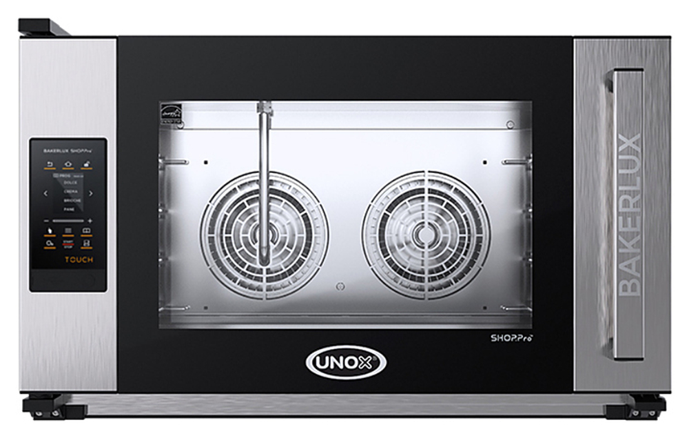 Печь конвекционная UNOX XEFT-04EU-ETRV без сливного отверстия