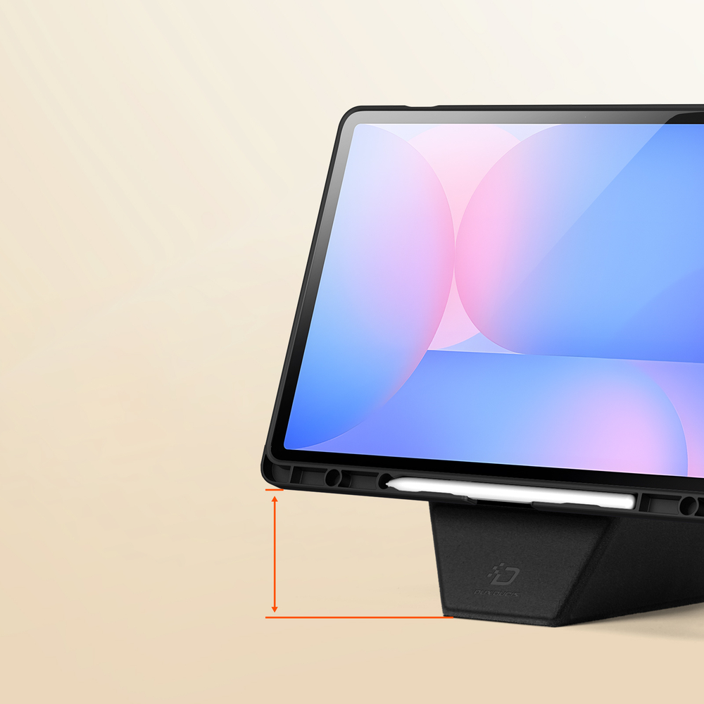 Складной чехол книжка от Dux Ducis для Samsung Galaxy Tab S10 FE+, серия Vers Series Case, с магнитным держателем Pencil и и функцией автоматического перехода в спящий режим