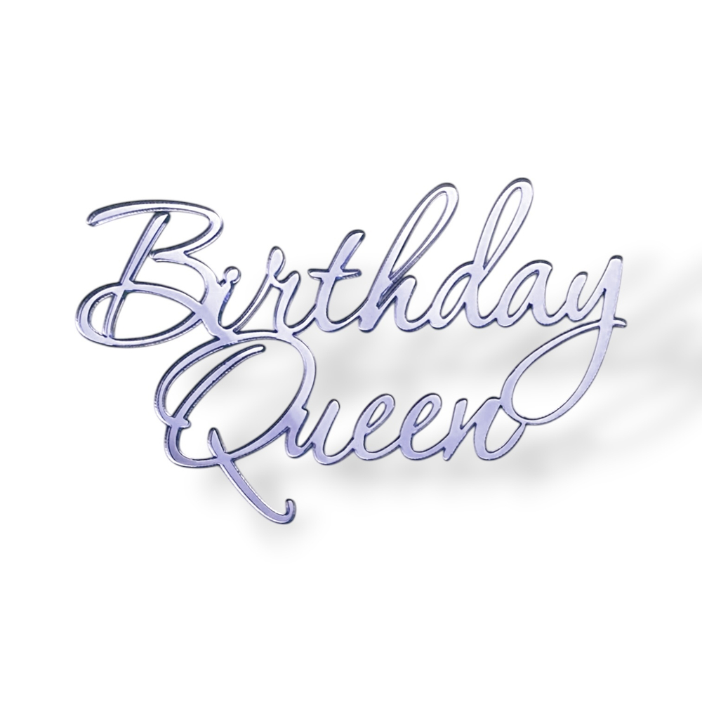 Топпер На Торец "Birthday Queen" 10см ТН6224 акрил