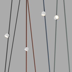 DK5543-WH+BK Поворотный светильник для трека-ремня Belty, серия Spot, со светодиодом, D100*H107мм, 48V DC, 12W, RA90, 120°, 3000K, IP20, белый с черным, алюминий