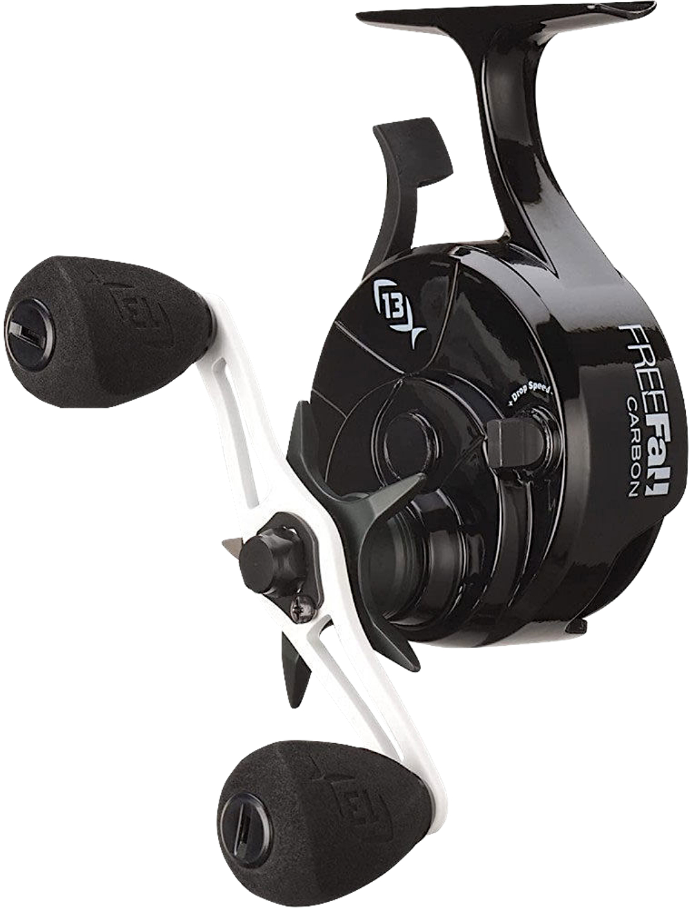 Катушка 13 Fishing FreeFall Carbon - Inline Ice Fishing Reel bb3+1 (2.5:1) BBCFFNW2.5-LH  Вес 175г 0.16мм-91м Нагр.3.0кг 48см/об Northwoods Edition Gear Ratio - LH Retrieve
