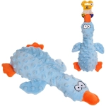 Игрушка для собак «ЗООГРАД», утка, 1 пищалка, шуршащий, 27*10*4см / 50гр (лейбл)