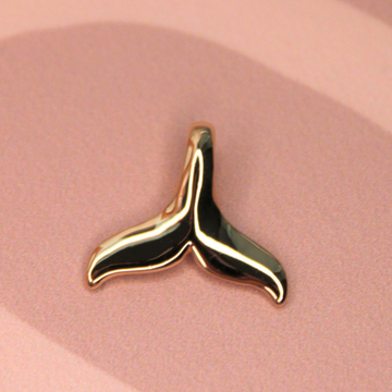 Подвеска хвост 18х15 мм позолота