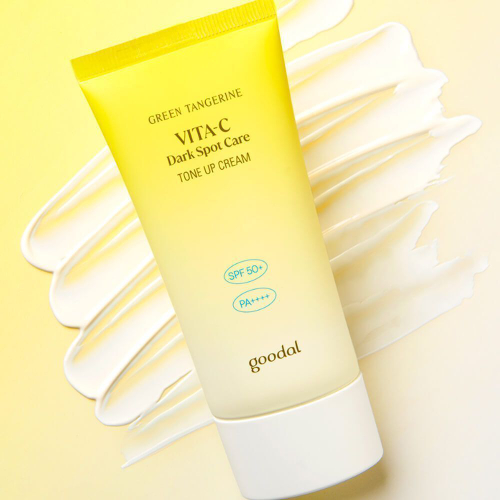 Goodal Green Tangerine Vita C Tone Up Cream SPF50+ PA++++ солнцезащитный крем с осветляющим действием
