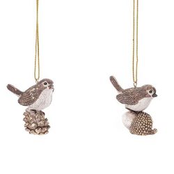 GAEM Украшение новогоднее "Птица", L5 W2,5 H5 см, 2в.