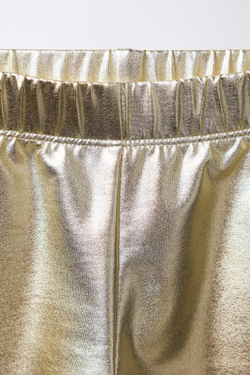 ZARA ЛЕГИНСЫ С МЕТАЛЛИЧЕСКИМ ЭФФЕКТОМ, ЗОЛОТОЙ