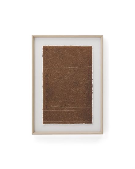 Картина Durkan бордового цвета на переработанной бумаге 50 x 70 см