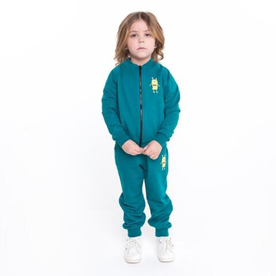 Комплект для девочек джемпер+трико р.98см. изумрудный 9436748