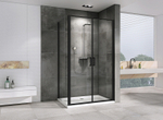 Душевой уголок Abber Sonnenstrand 100x80 AG04100BC-S80B профиль Черный стекло прозрачное