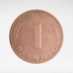 Germany, 1 Pfennig, 1977, (Karlsruhe Mint - "G"), VF