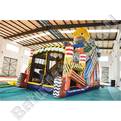 Коммерческий надувной батут "Большой строитель"