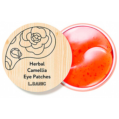 L'Sanic Патчи гидрогелевые с экстрактом камелии - Herbal camellia hydrogel eye patches