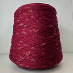 BETTY - Luxury Selection by Ri.Go; 93% меринос, 7% люрекс; 220м/100гр; col.3556, цвет: бордовый с цветными фрагментами