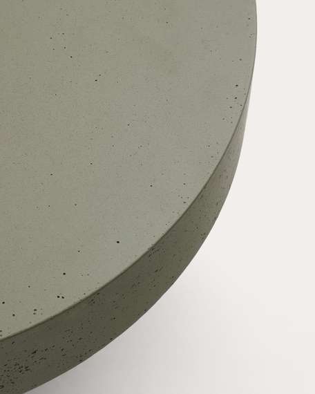 Aiguablava Журнальный столик зеленый цементный Ø90 см