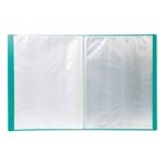 Папка с файлами LITE А4 20 файлов зелен. пластик 500 мкм