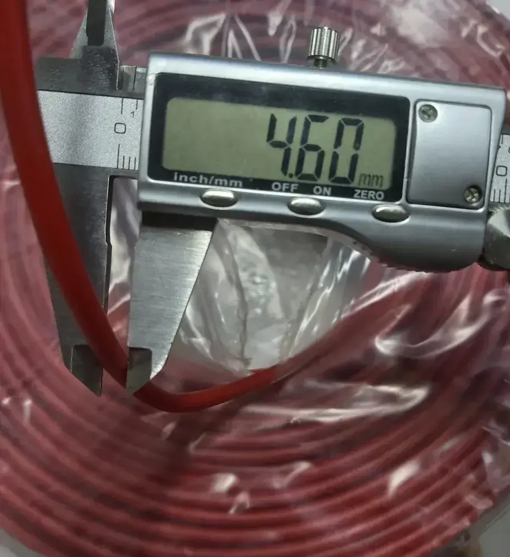 Провод электрический ПуГВнг(А)-LS ( ПВ-3 ) ГОСТ красный 1 х 6 ЦВЕТЛИТ - 2м