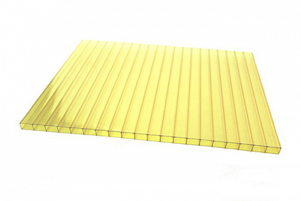 Сотовый поликарбонат UltraPlast бронзовый 6мм 2100*12000 (0,8)