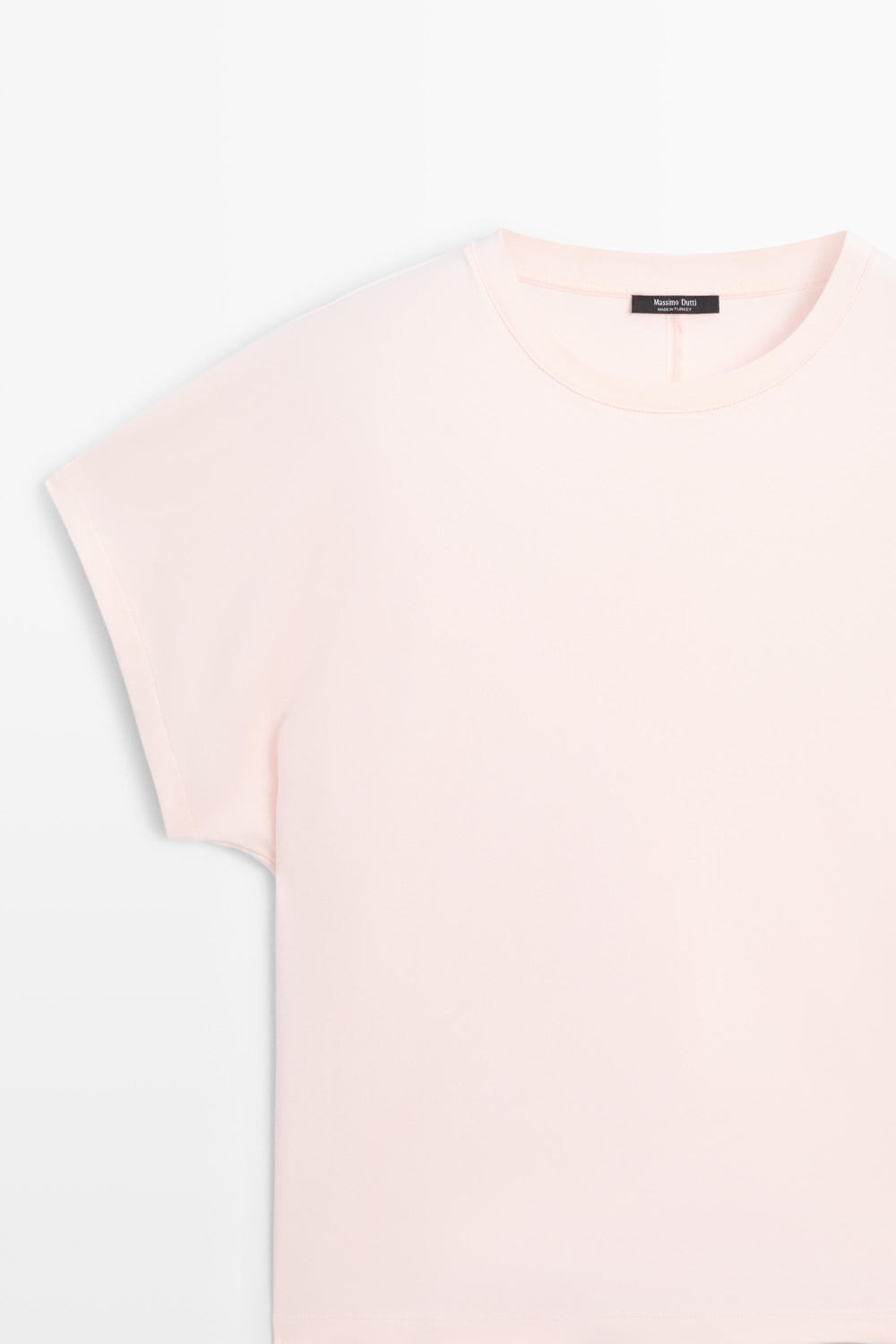 Massimo Dutti Хлопковая футболка, розовый