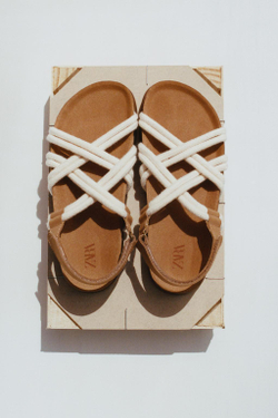 ZARA САНДАЛИИ ВЕРЕВОЧНЫЕ, КОРИЧНЕВЫЙ