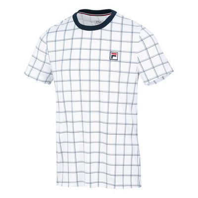 Мужское теннисное поло Fila Jack T-Shirt Men - White, Blue