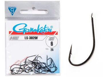 Крючки Gamakatsu LS-3020F HOOKS BLACK разм. 06 25шт.