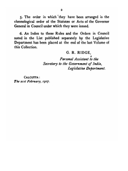 General rules and orders made under enactments in force in British India. Volume 3 | G.R. Ridge India