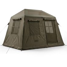 Надувная палатка UNIX Camp Vega 3х2 зеленый (+ навес)