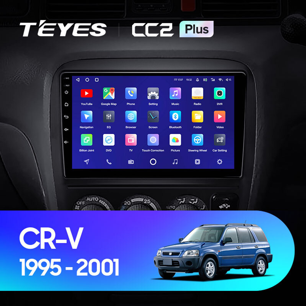 Teyes CC2 Plus 9" для Honda CR-V 1995-2001