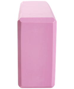 Блок для йоги YB-200 EVA, розовый пастель