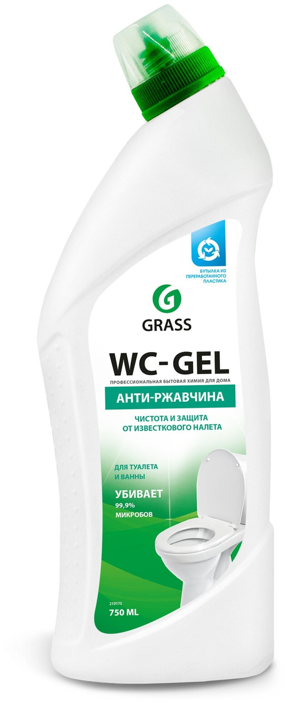 СРЕДСТВО Д/ЧИСТКИ САНТЕХНИКИ GRASS WC-GEL 0,75Л