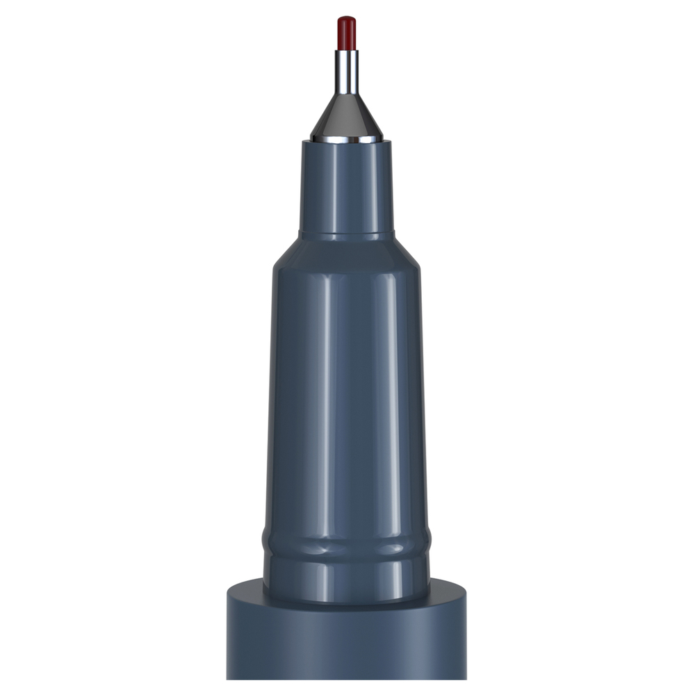 Маркер перманентный двухсторонний Berlingo "Multiline PE55" красный, пулевидный, 0,5/1мм