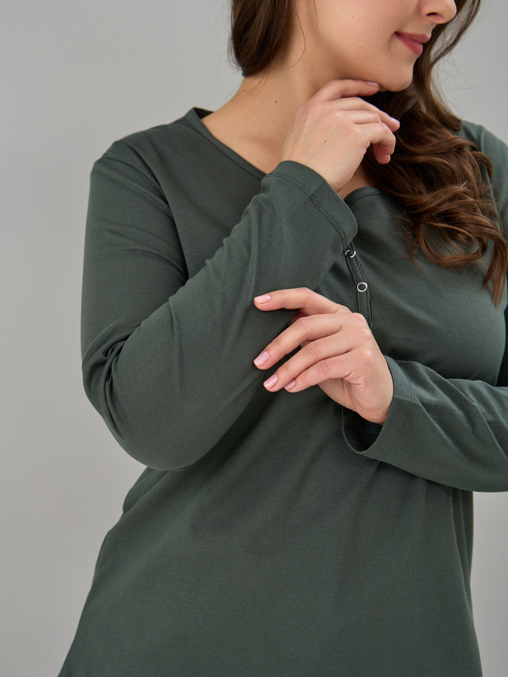 Лонгслив Л-004/зеленый