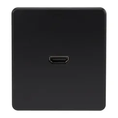 Розетка ROUND HDMI с/у оникс KRANZ