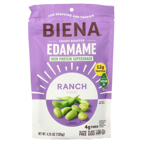 BIENA, Crispy Roasted Edamame, Ranch, 4.75 oz (135 g)