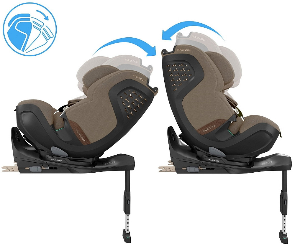 Автокресло Maxi-Cosi Pearl XL Slide Pro 0-36 кг с базой 8623251110 Authentic Truffle/Трюфель