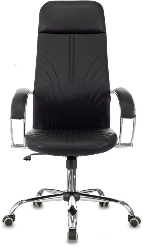 Кресло руководителя Бюрократ CH-610SL черный эко.кожа крестов. металл хром пластик черный